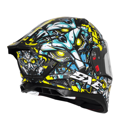 Steelbird Sbh 61 Sxe Sp1 Black Neon Full Face Helmet