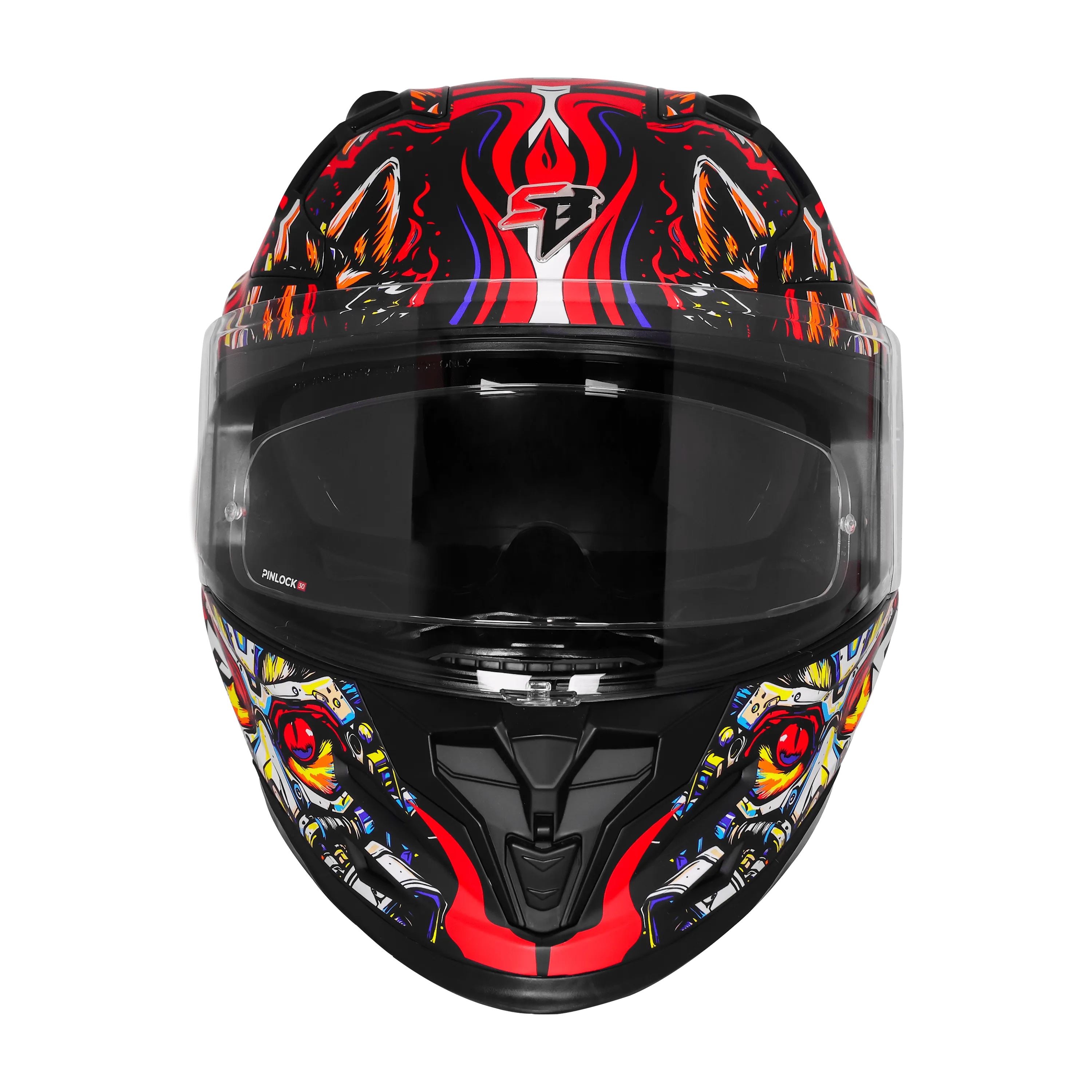 Steelbird Sbh 61 Sxe Sp1 Black Red Full Face Helmet