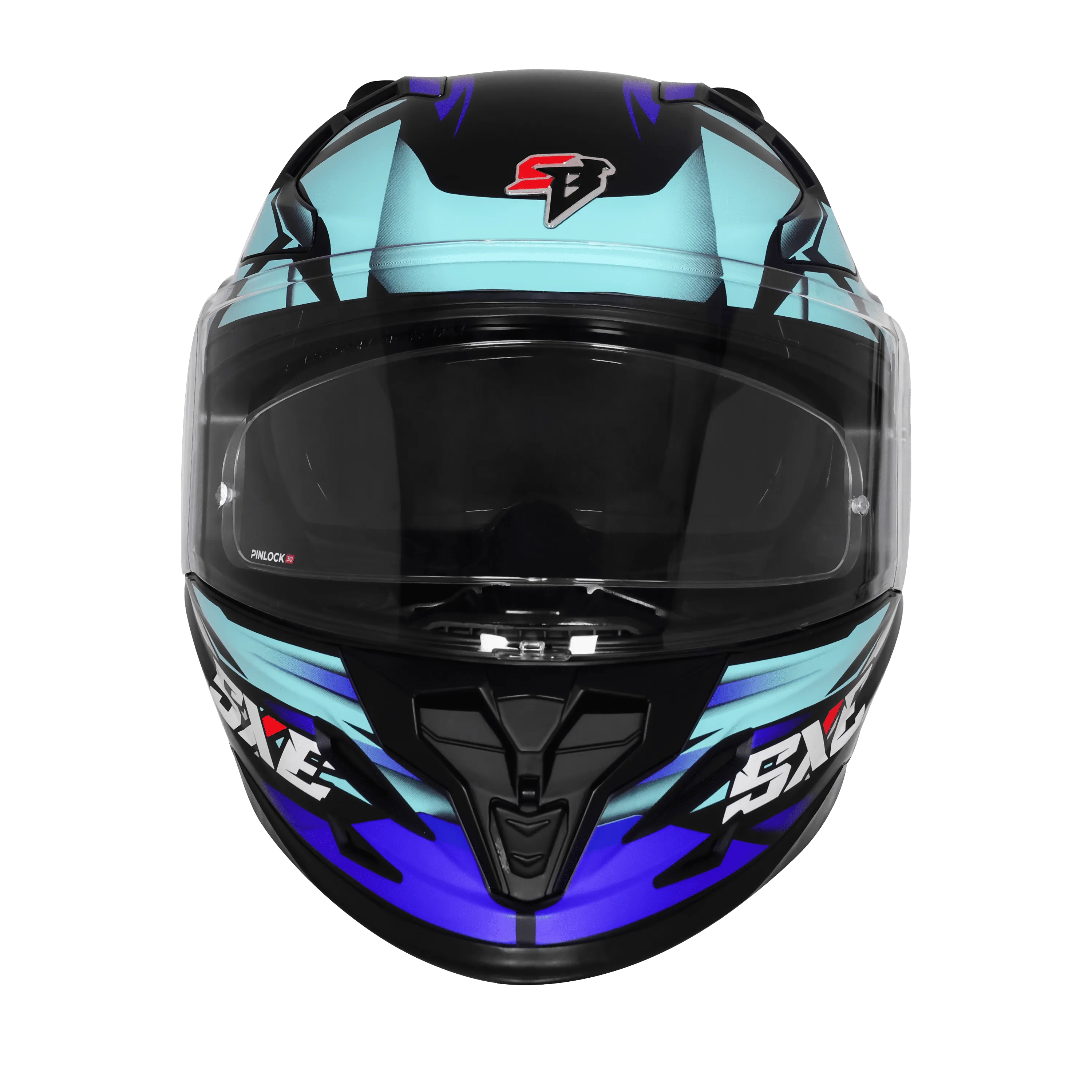 Steelbird Sbh 61 Sxe Sp2 Black Jazz Blue Full Face Helmet