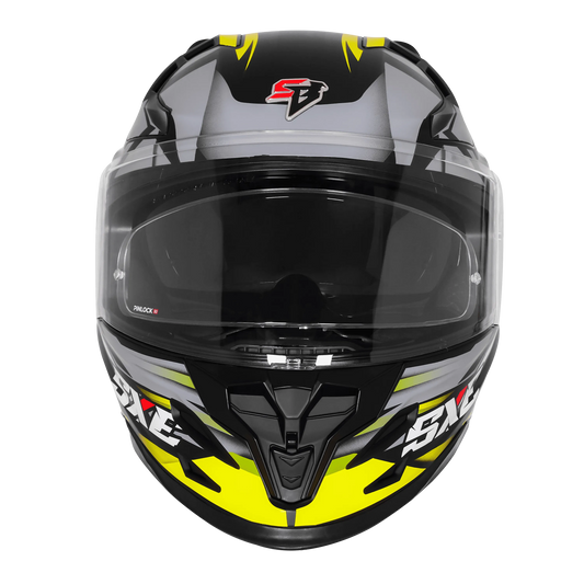 Steelbird Sbh 61 Sxe Sp2 Black Neon Full Face Helmet