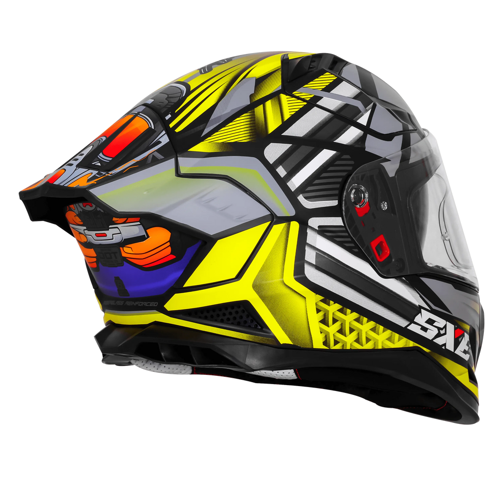 Steelbird Sbh 61 Sxe Sp2 Black Neon Full Face Helmet