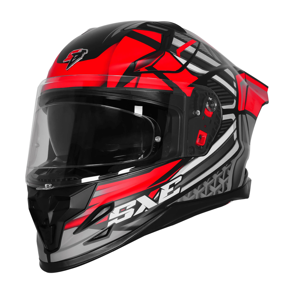 Steelbird Sbh 61 Sxe Sp2 Black Red Full Face Helmet