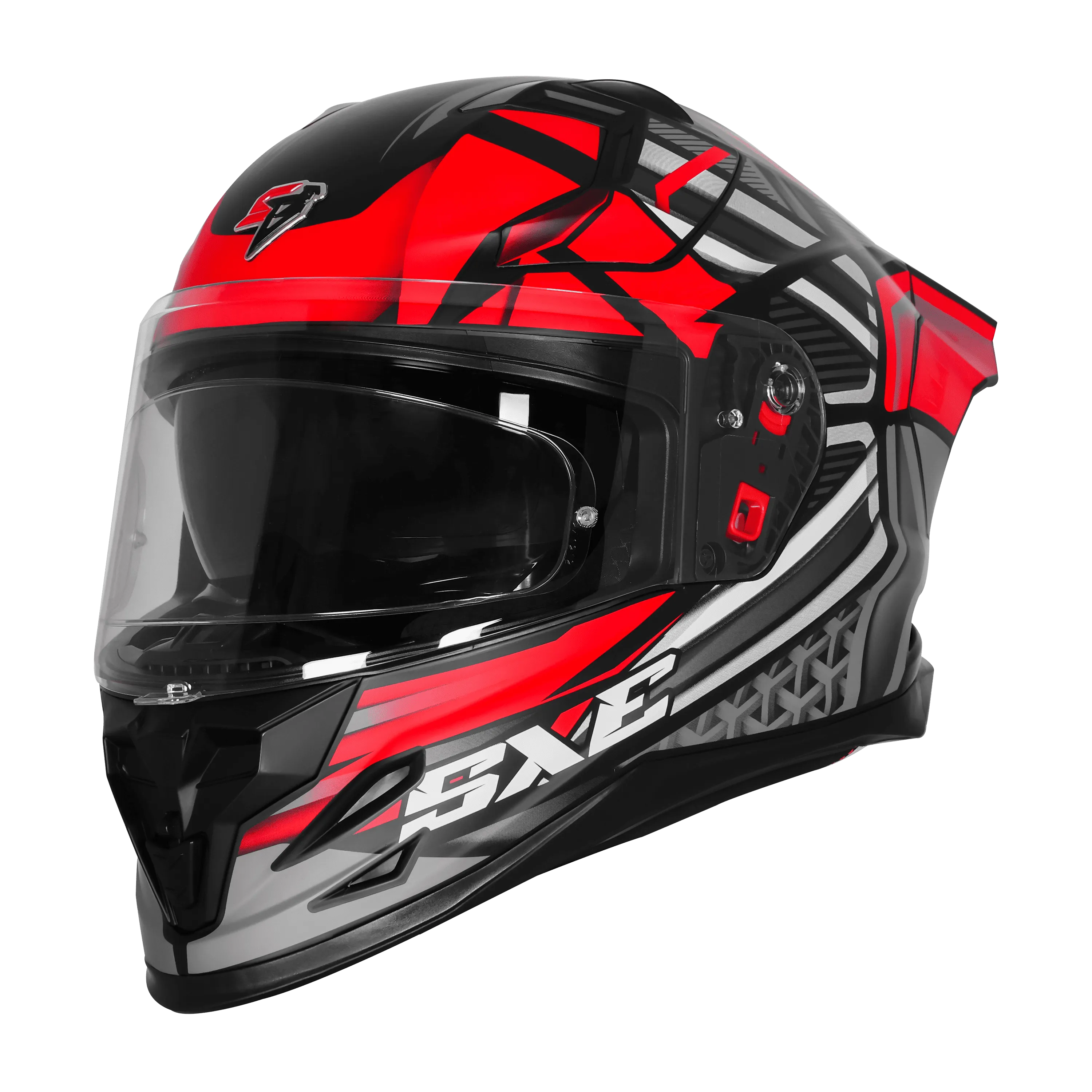 Steelbird Sbh 61 Sxe Sp2 Black Red Full Face Helmet