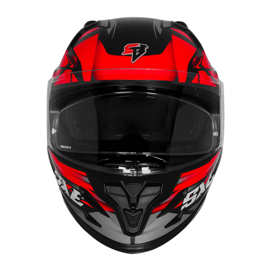 Steelbird Sbh 61 Sxe Sp2 Black Red Full Face Helmet