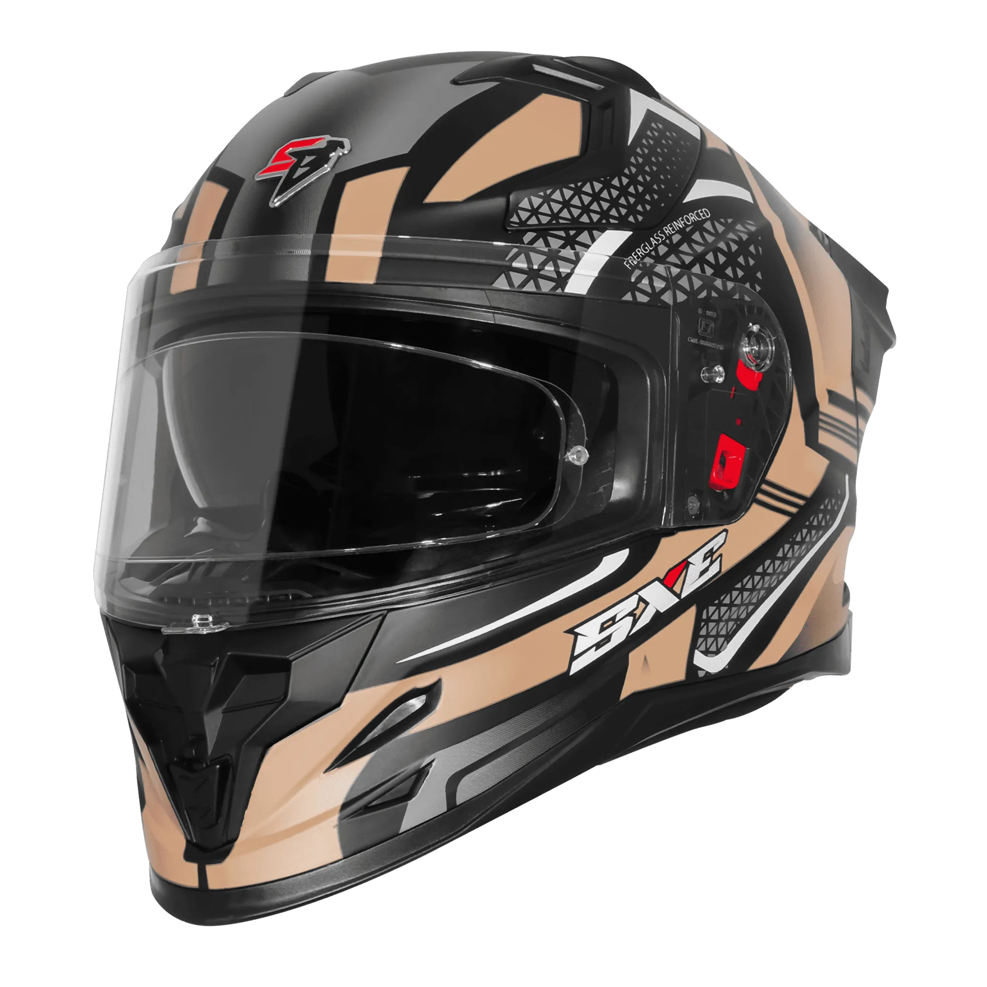Steelbird Sbh 61 Sxe Sp3 Black Desert Storm Full Face Helmet