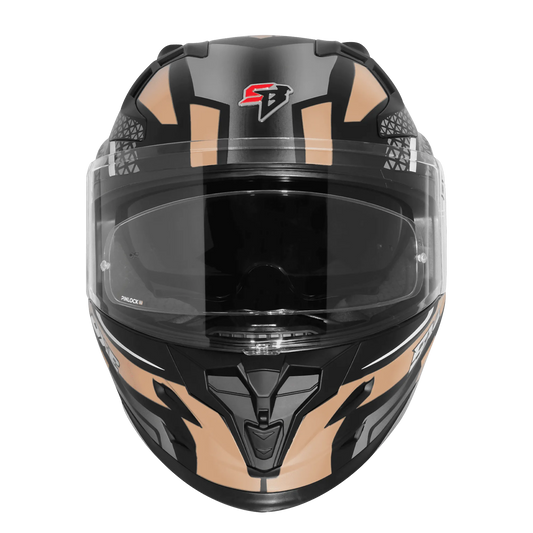 Steelbird Sbh 61 Sxe Sp3 Black Desert Storm Full Face Helmet