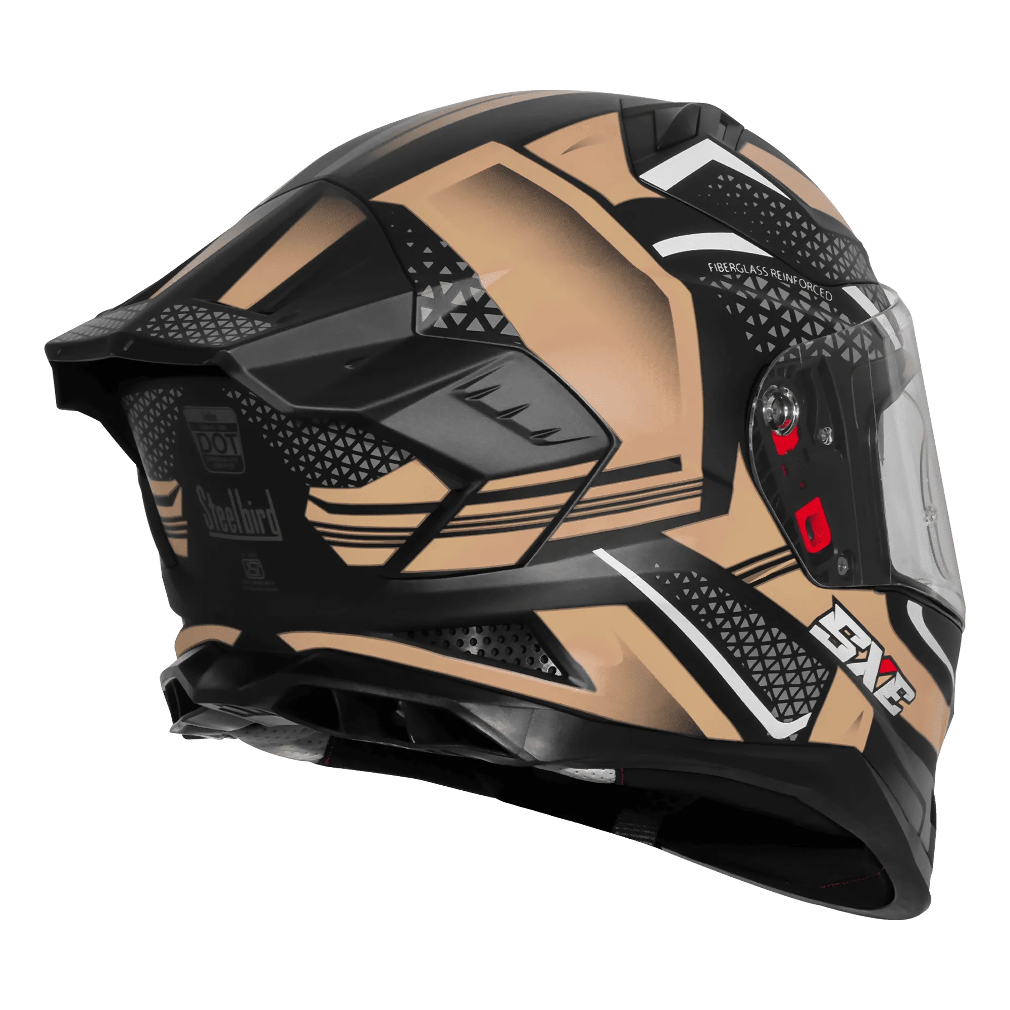 Steelbird Sbh 61 Sxe Sp3 Black Desert Storm Full Face Helmet