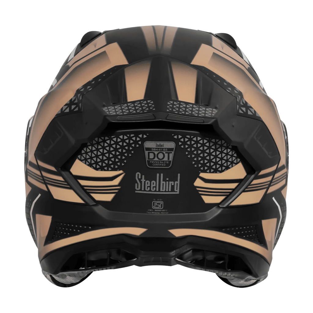 Steelbird Sbh 61 Sxe Sp3 Black Desert Storm Full Face Helmet