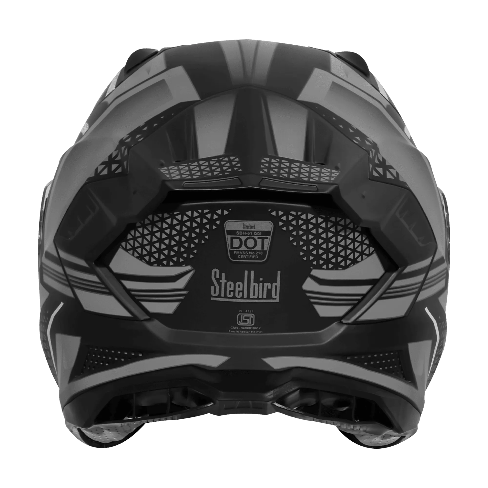 Steelbird Sbh 61 Sxe Sp3 Black Gray Full Face Helmet