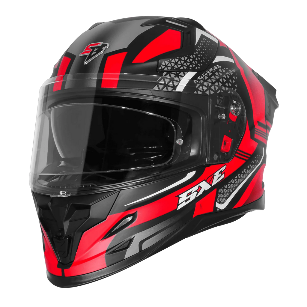 Steelbird Sbh 61 Sxe Sp3 Black Red Full Face Helmet