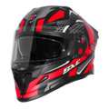 Steelbird Sbh 61 Sxe Sp3 Black Red Full Face Helmet