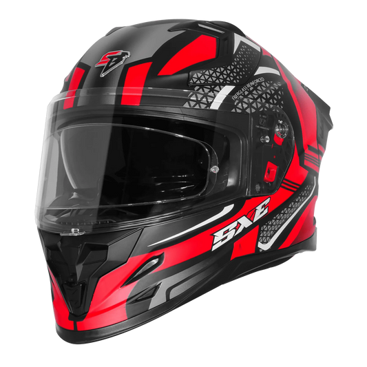 Steelbird Sbh 61 Sxe Sp3 Black Red Full Face Helmet