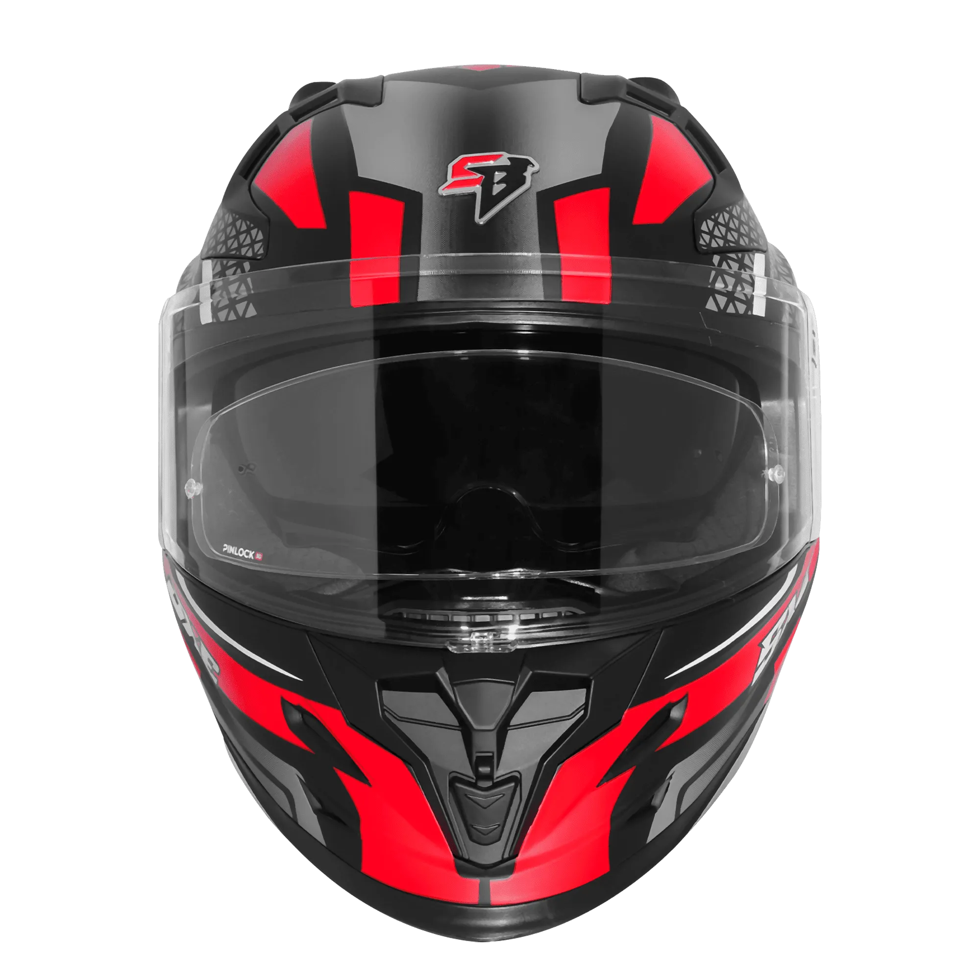 Steelbird Sbh 61 Sxe Sp3 Black Red Full Face Helmet
