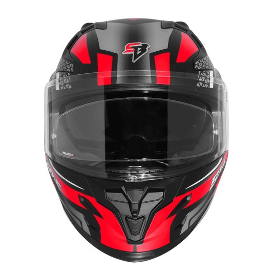 Steelbird Sbh 61 Sxe Sp3 Black Red Full Face Helmet