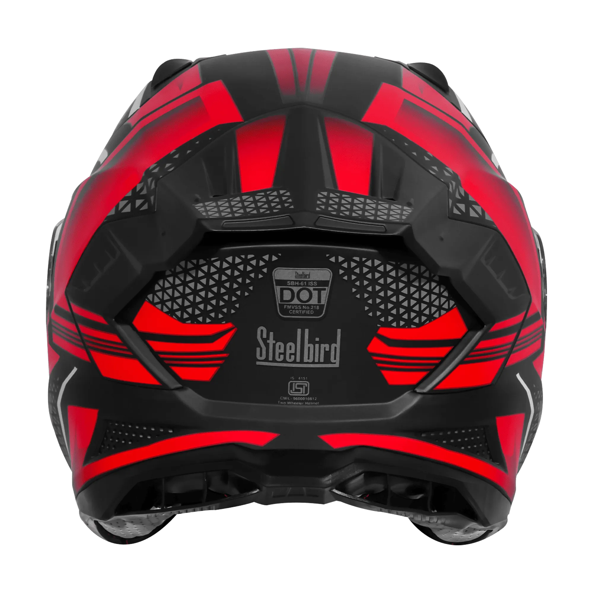 Steelbird Sbh 61 Sxe Sp3 Black Red Full Face Helmet