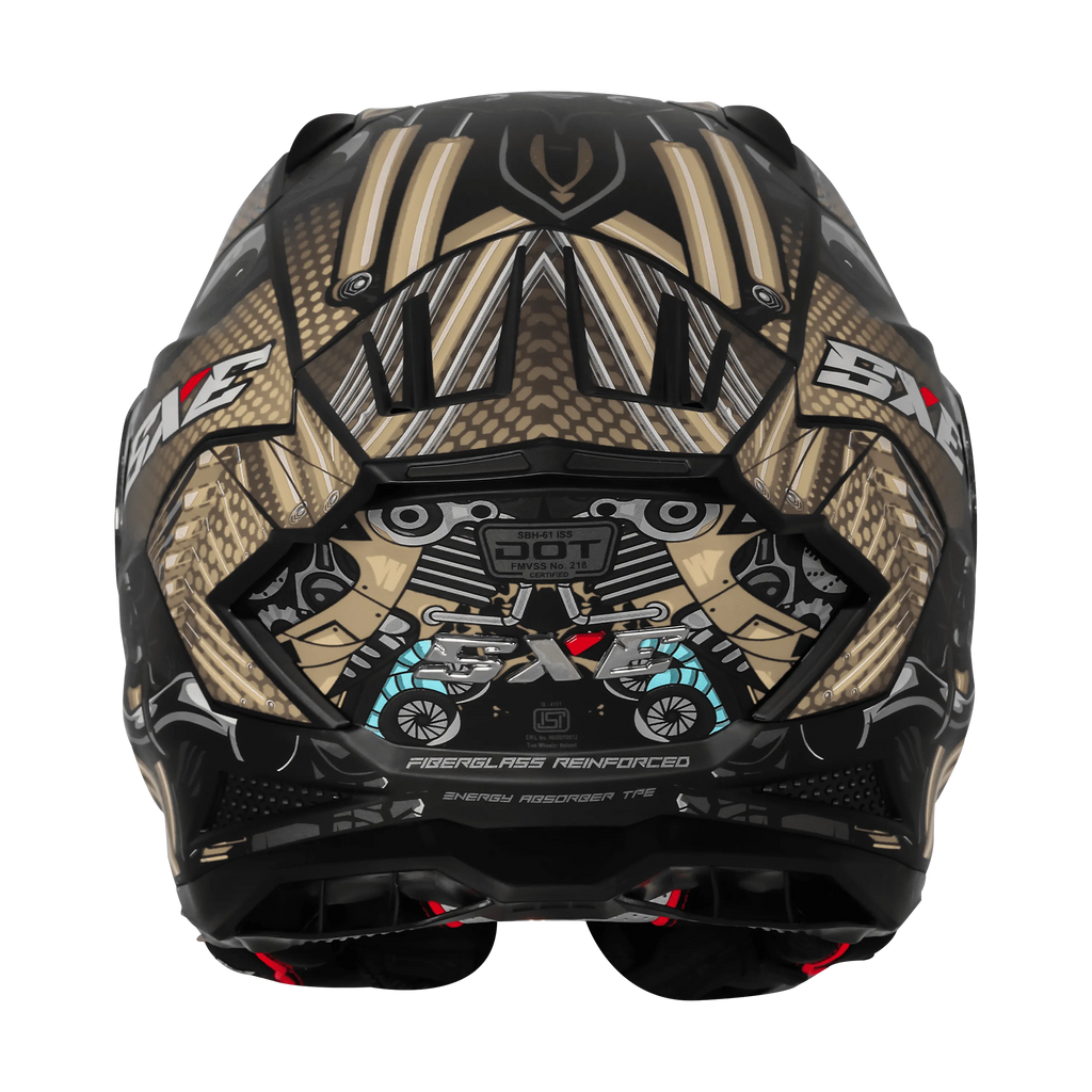 Steelbird Sbh 61 Sxe St1 Black Desert Strom Full Face Helmet