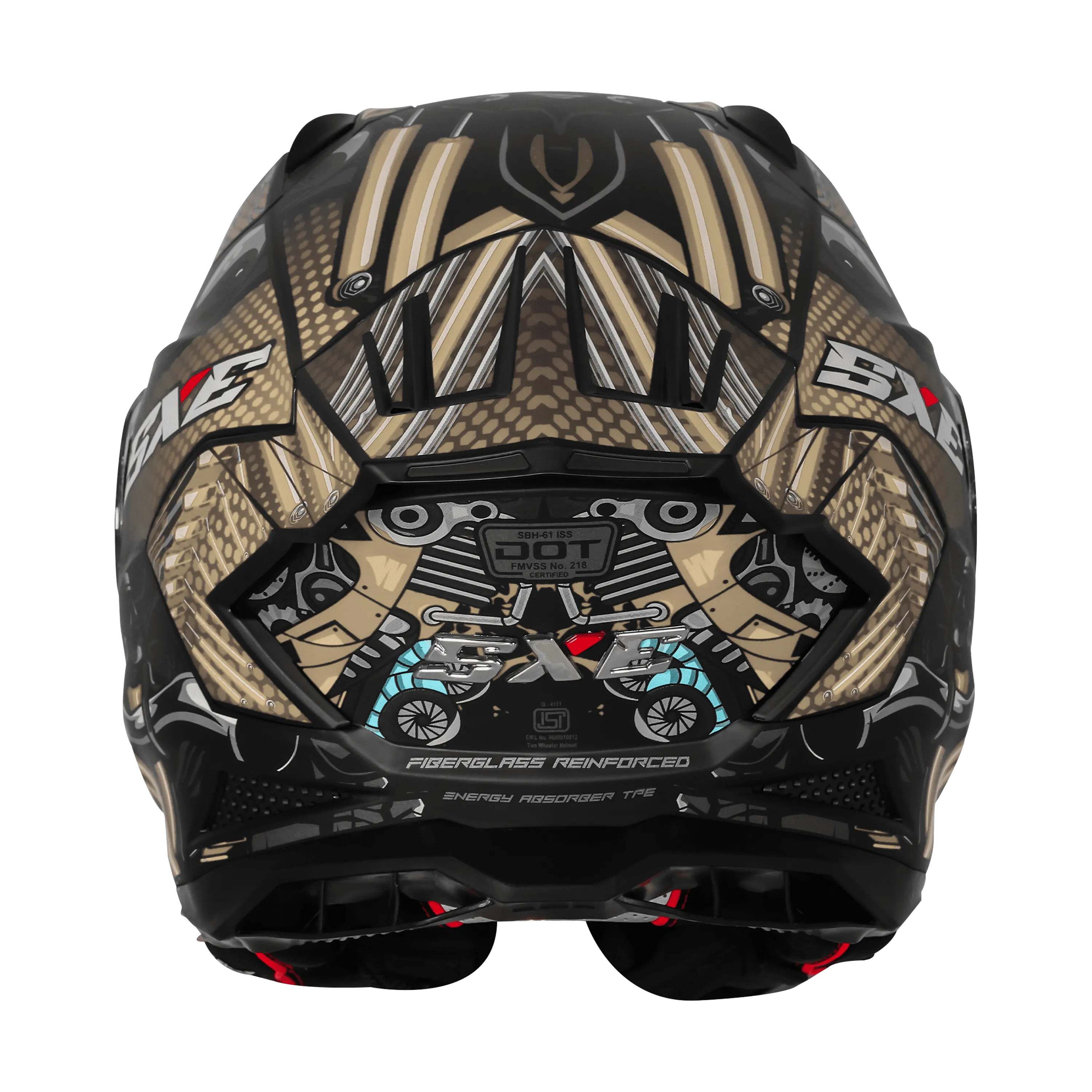 Steelbird Sbh 61 Sxe St1 Black Desert Strom Full Face Helmet