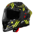 Steelbird Sbh 61 Sxe St1 Black Neon Full Face Helmet