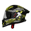 Steelbird Sbh 61 Sxe St2 Black Neon Full Face Helmet