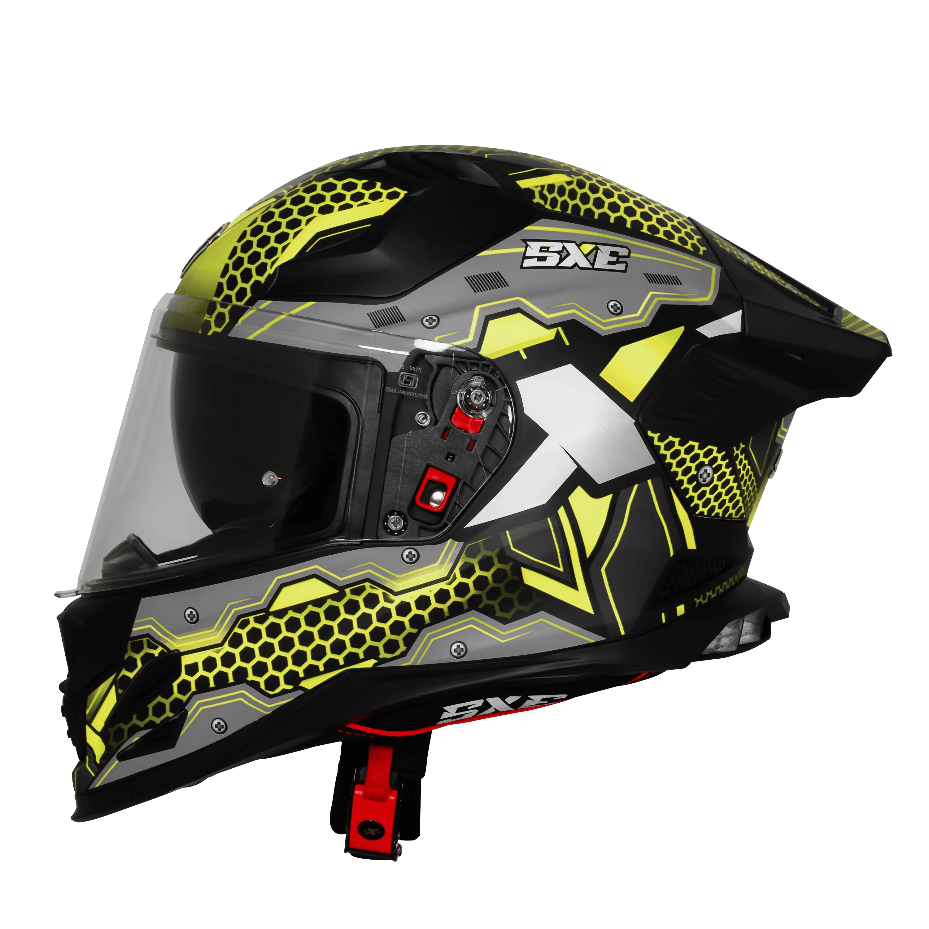 Steelbird Sbh 61 Sxe St2 Black Neon Full Face Helmet
