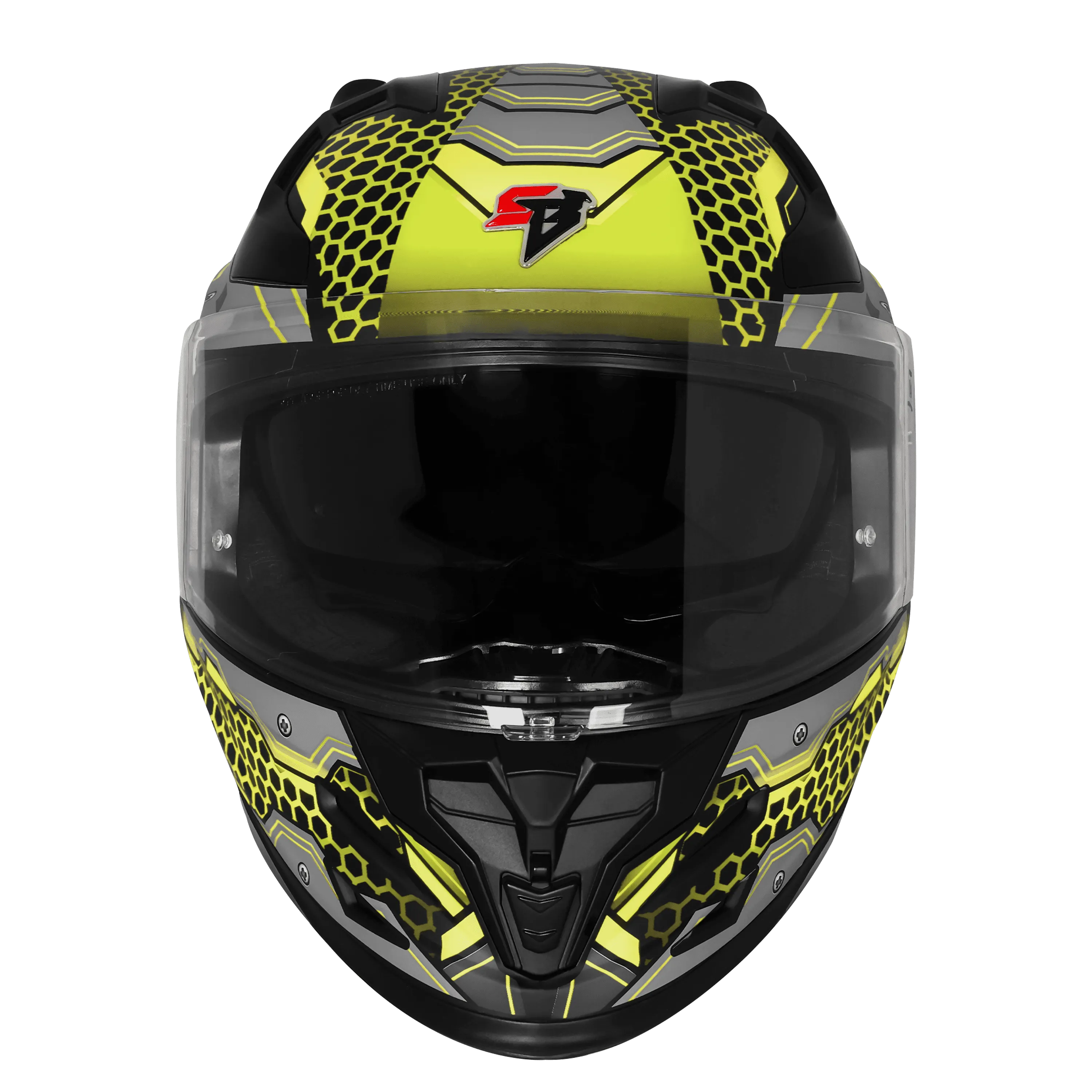 Steelbird Sbh 61 Sxe St2 Black Neon Full Face Helmet