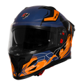 Steelbird Sbh 61 Sxe St3 Black Orange Full Face Helmet