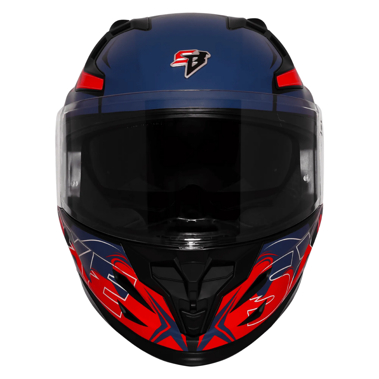 Steelbird Sbh 61 Sxe St3 Black Red Full Face Helmet