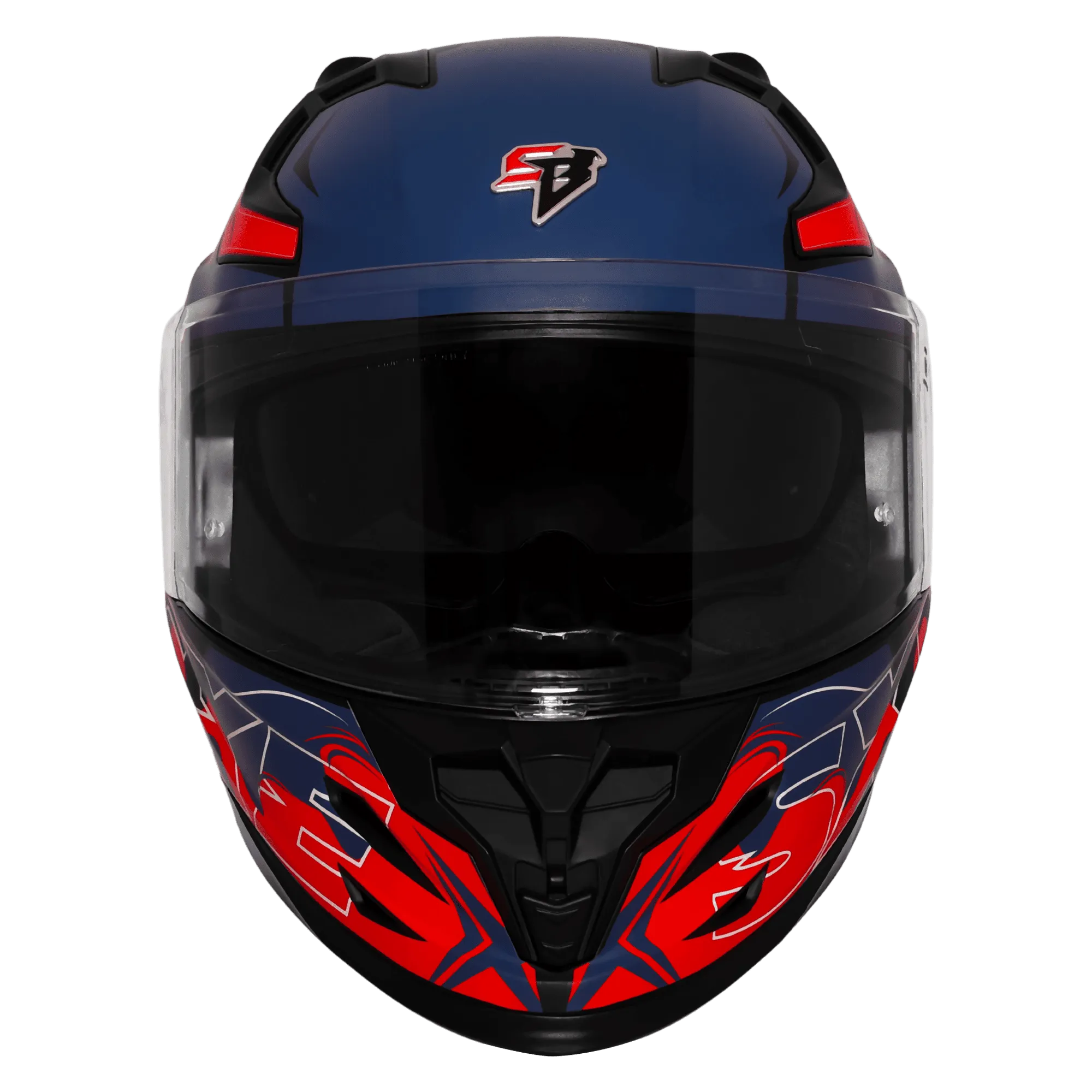 Steelbird Sbh 61 Sxe St3 Black Red Full Face Helmet