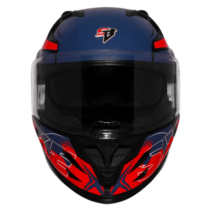 Steelbird Sbh 61 Sxe St3 Black Red Full Face Helmet