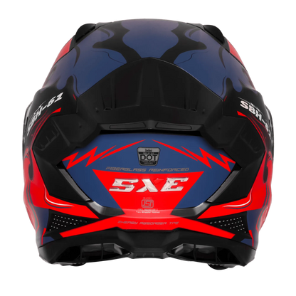 Steelbird Sbh 61 Sxe St3 Black Red Full Face Helmet