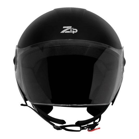 Steelbird Sbh 64 Zip Rf Black 500MM Half Face Helmet
