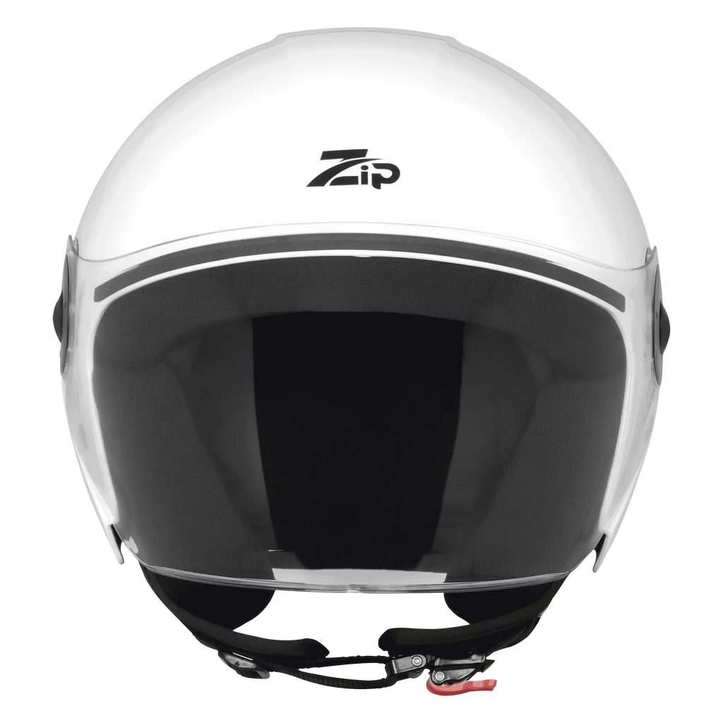 Steelbird Sbh 64 Zip Rf White Half Face Helmet