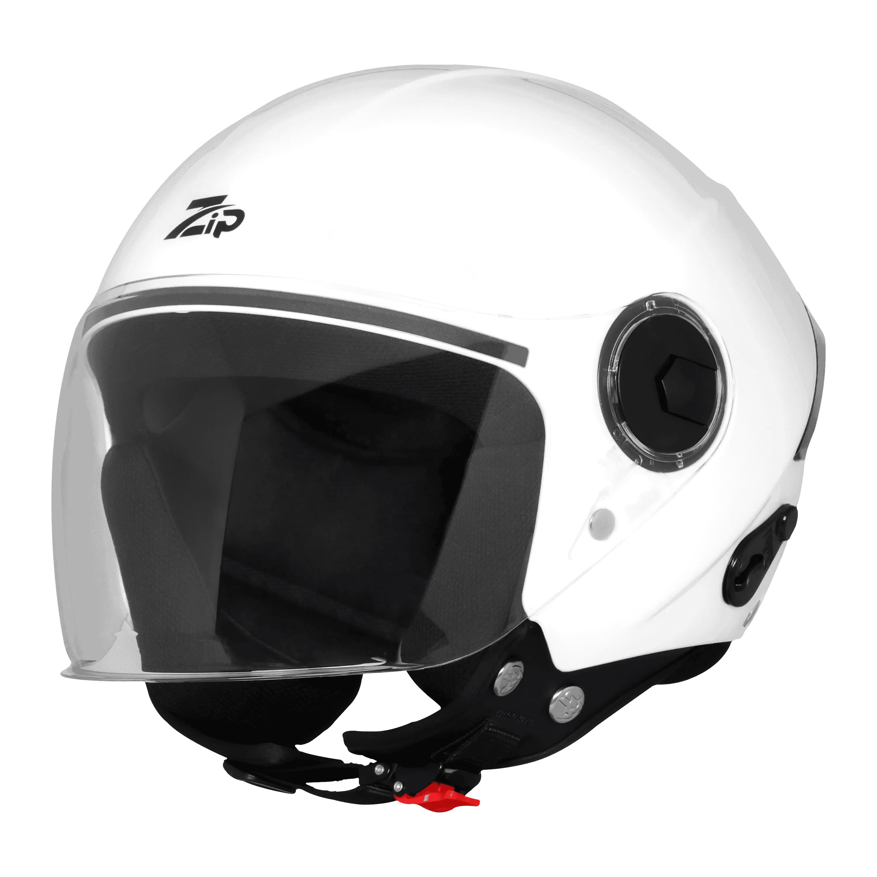 Steelbird Sbh 64 Zip Rf White Half Face Helmet