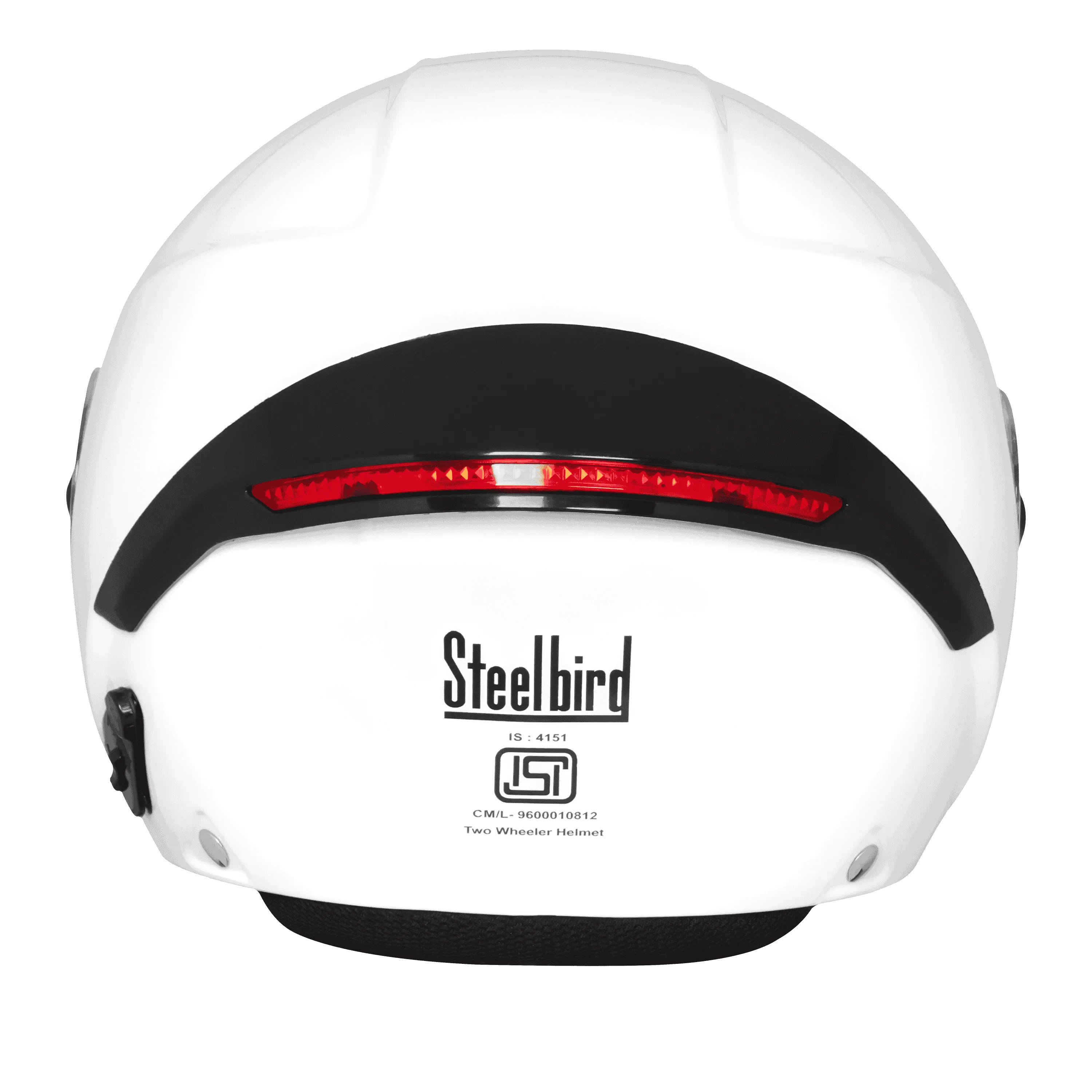 Steelbird Sbh 64 Zip Rf White Half Face Helmet