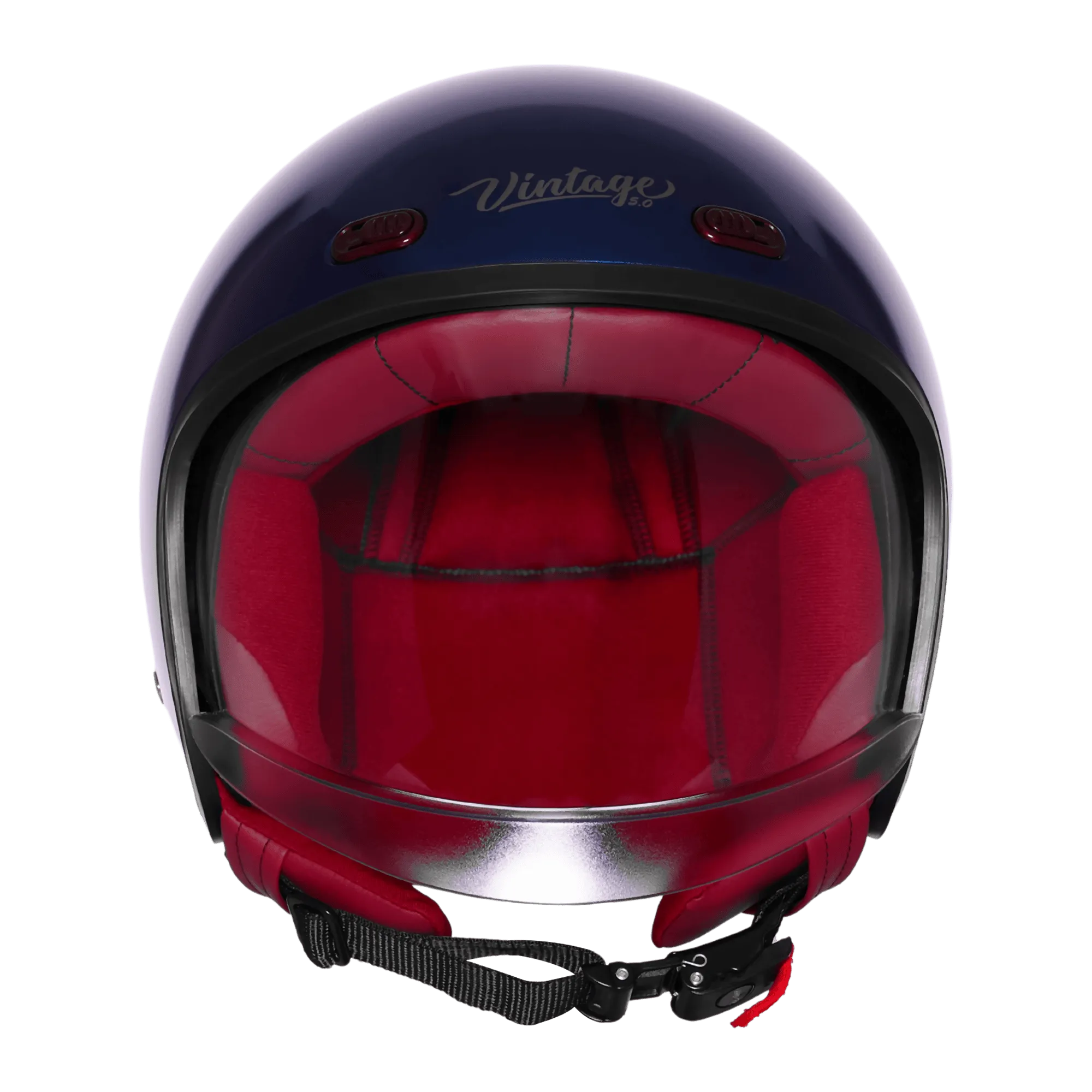 Steelbird Sbh 67 Vintage Armada Blue Half Face Helemt