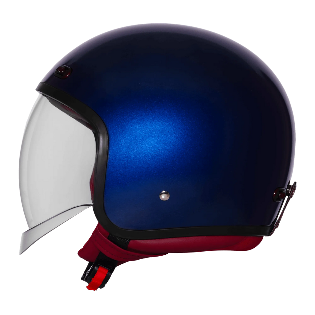 Steelbird Sbh 67 Vintage Armda Blue Half Face Helmet