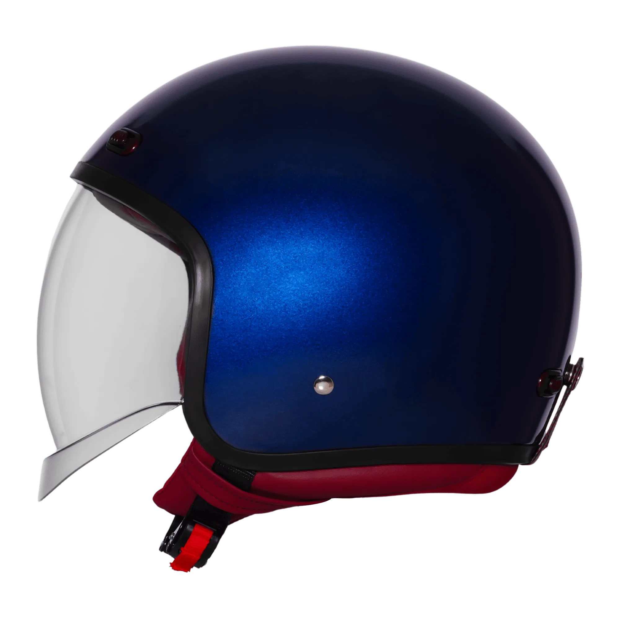 Steelbird Sbh 67 Vintage Armda Blue Half Face Helmet