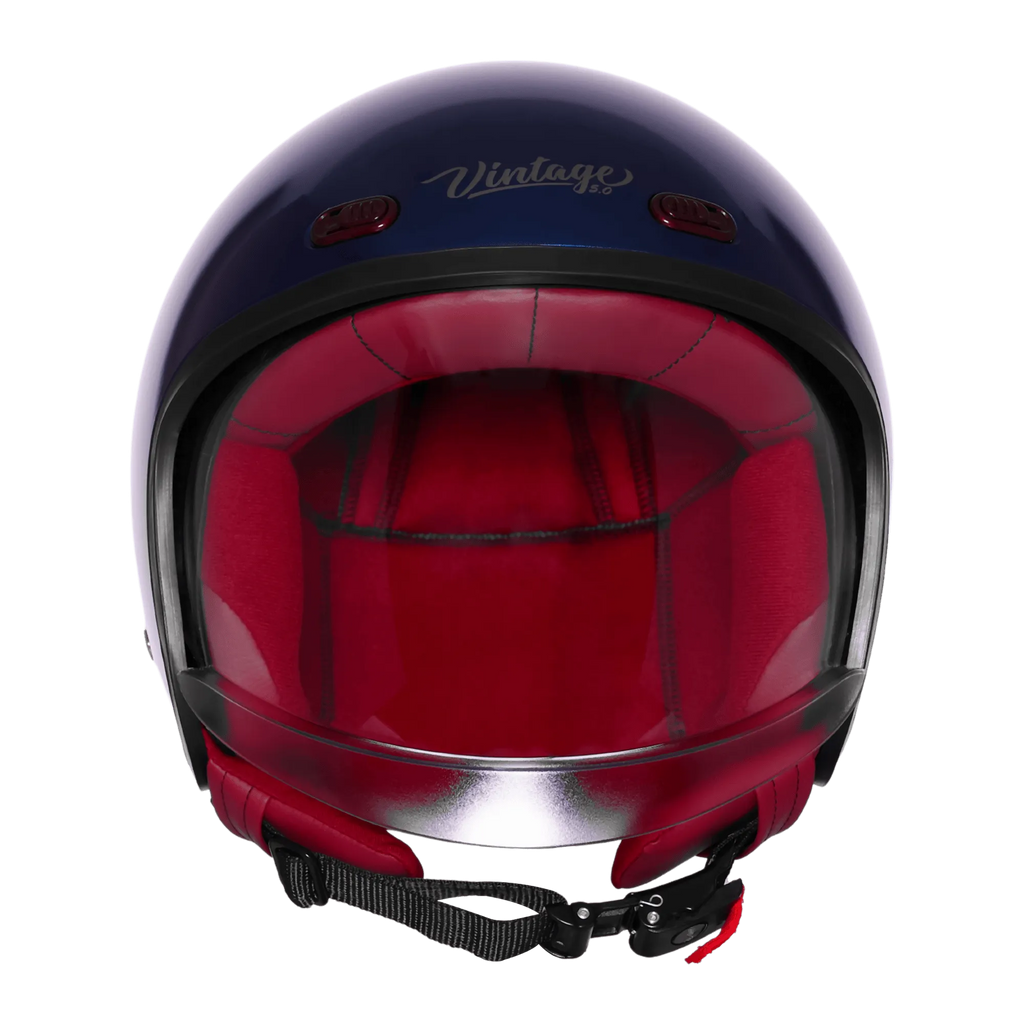 Steelbird Sbh 67 Vintage Armda Blue Half Face Helmet