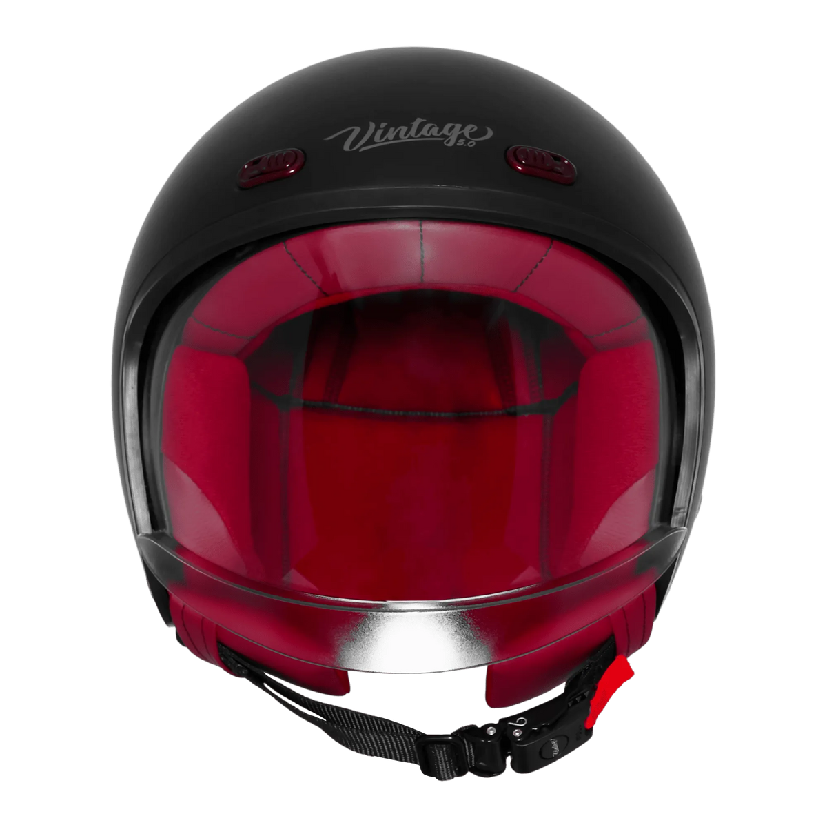 Steelbird Sbh 67 Vintage Black Half Face Helmet