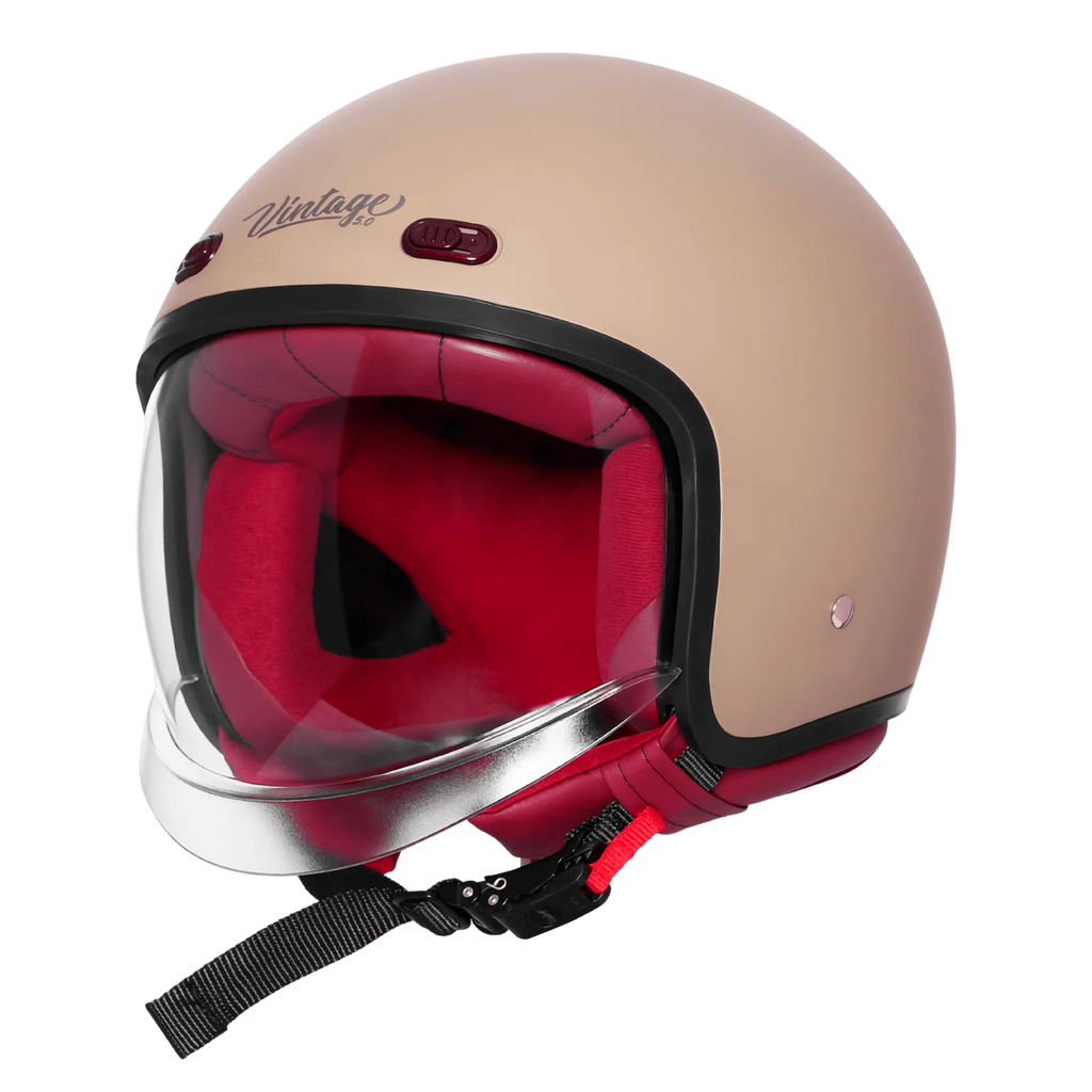 Steelbird Sbh 67 Vintage Matt Desert Strom Half Face Helmet