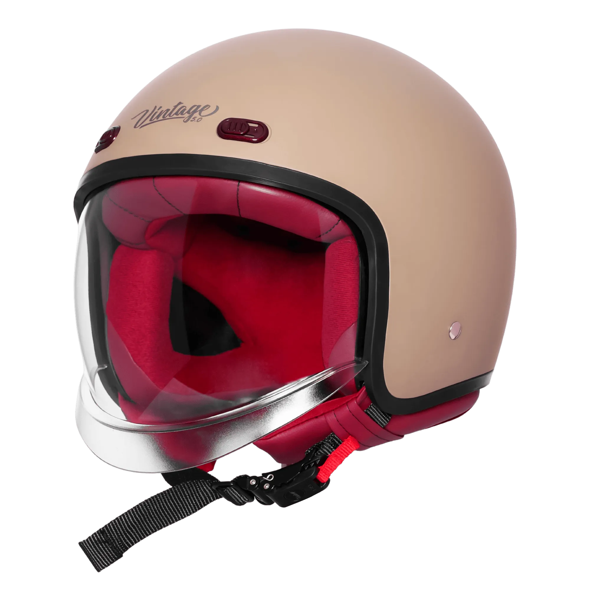 Steelbird Sbh 67 Vintage Matt Desert Strom Half Face Helmet