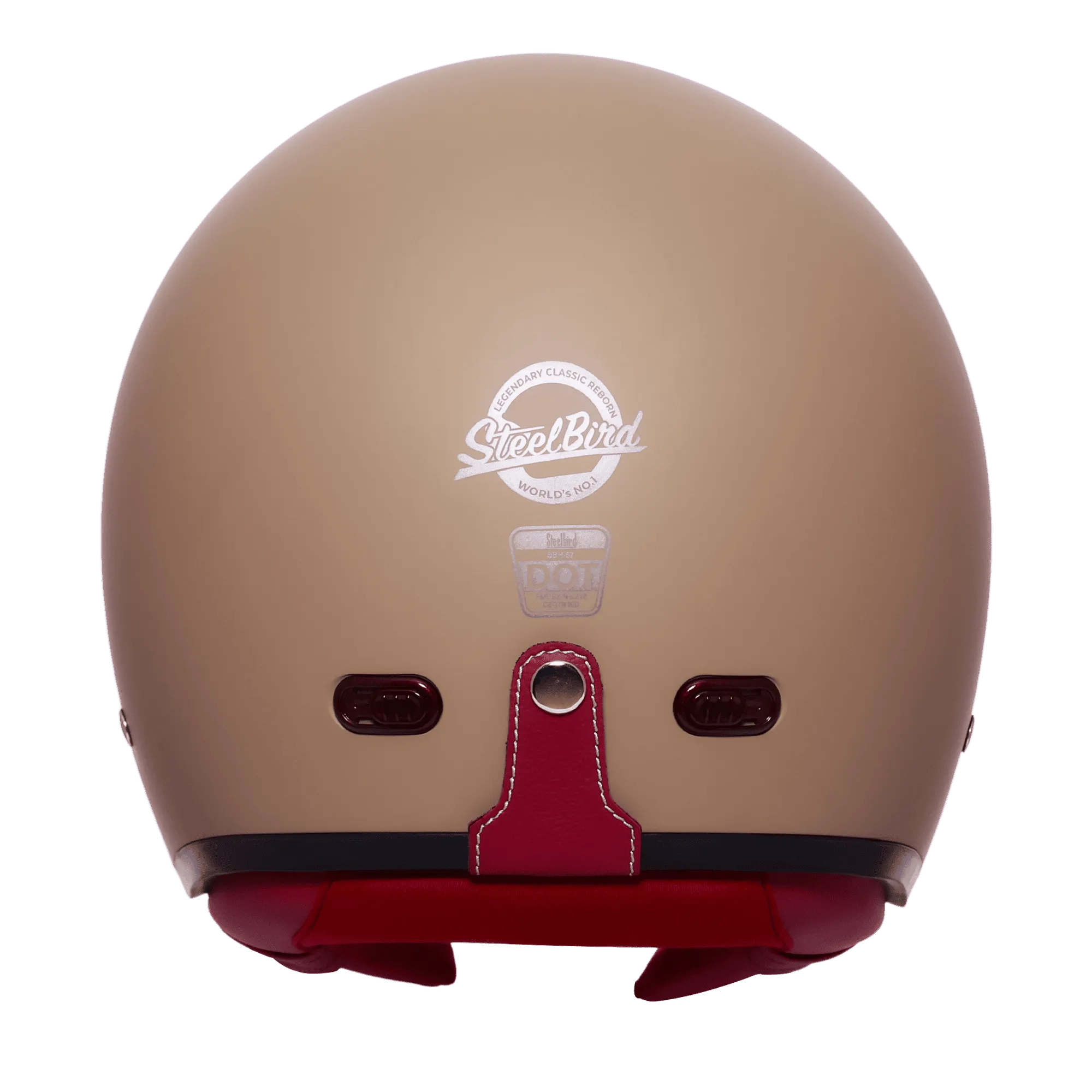 Steelbird Sbh 67 Vintage Matt Desert Strom Half Face Helmet