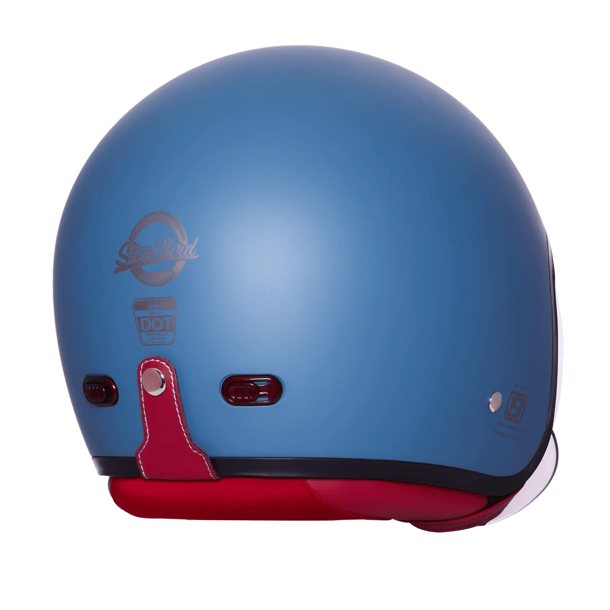 Steelbird Sbh 67 Vintage Matt Squadron Blue Half Face Helmet