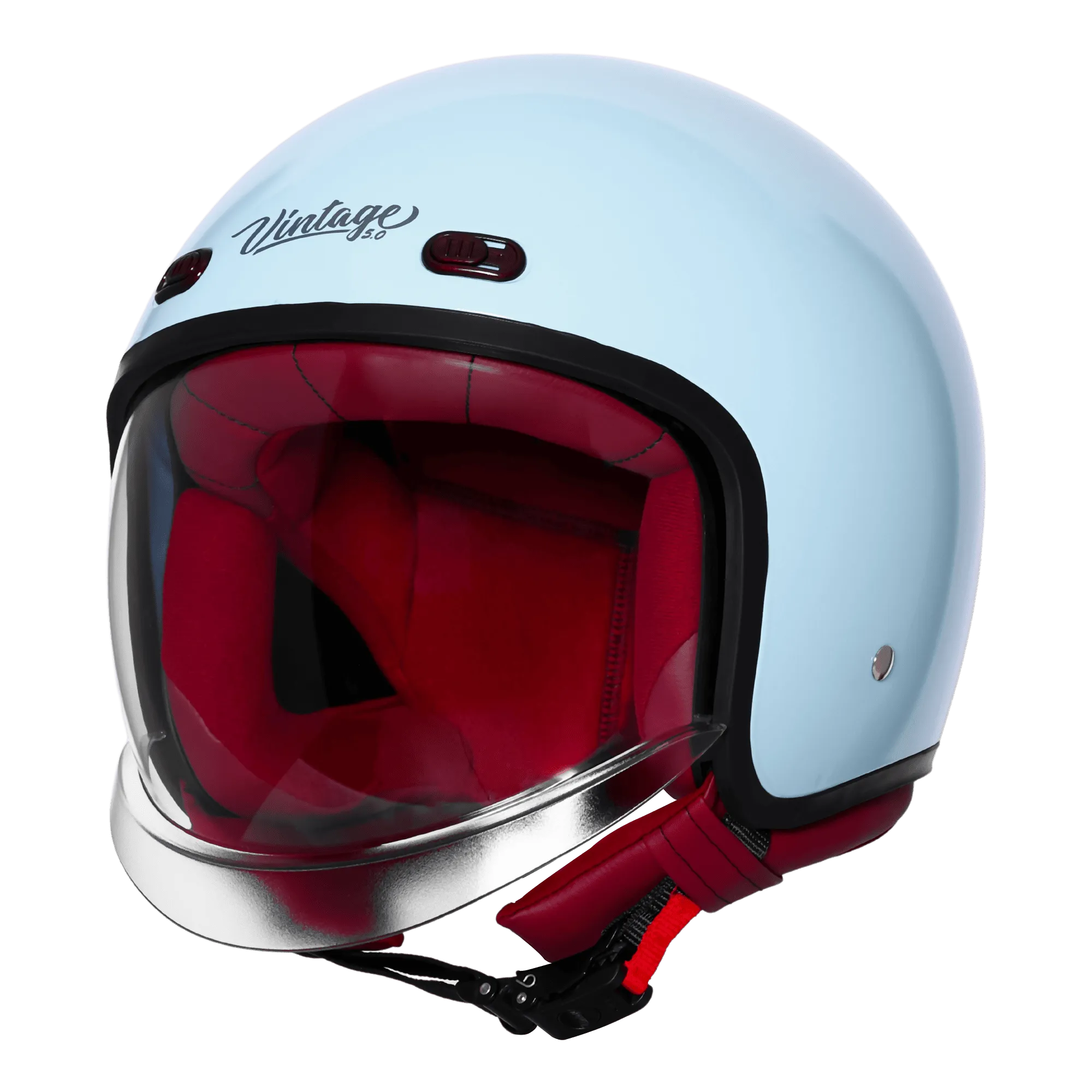 SteelBird Sbh 67 Vintage Mist Green Half Face Helmet