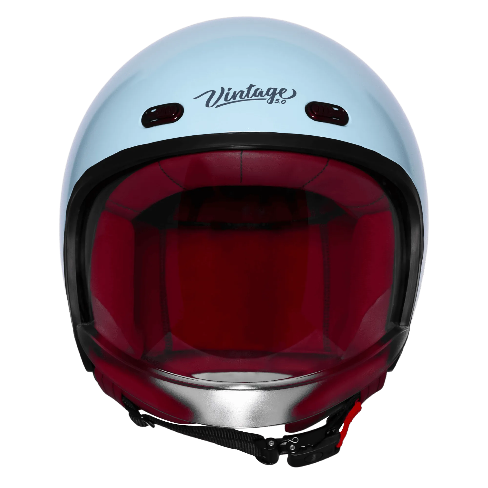 SteelBird Sbh 67 Vintage Mist Green Half Face Helmet