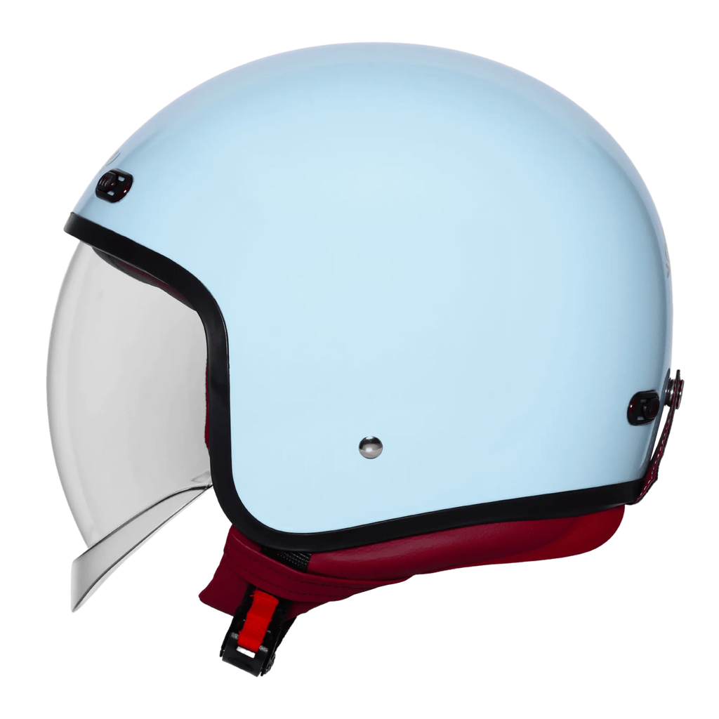 SteelBird Sbh 67 Vintage Mist Green Half Face Helmet
