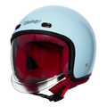 Steelbird Sbh 67 Vintage Sea Blue Half Face Helmet