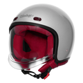 Steelbird Sbh 67 Vintage Silver Half Face Helmet