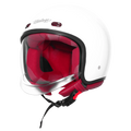 Steelbird Sbh 67 Vintage White Half Face Helmet
