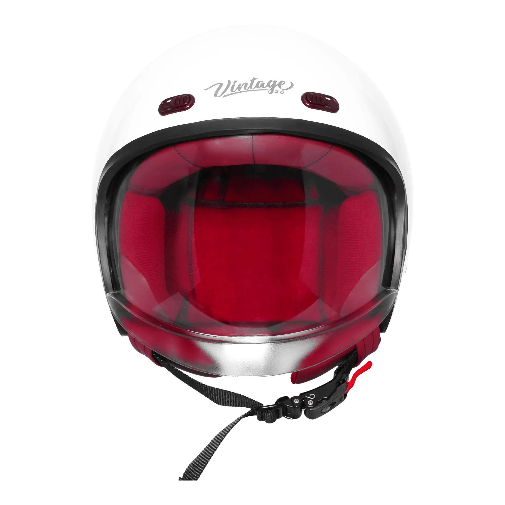 Steelbird Sbh 67 Vintage White Half Face Helmet